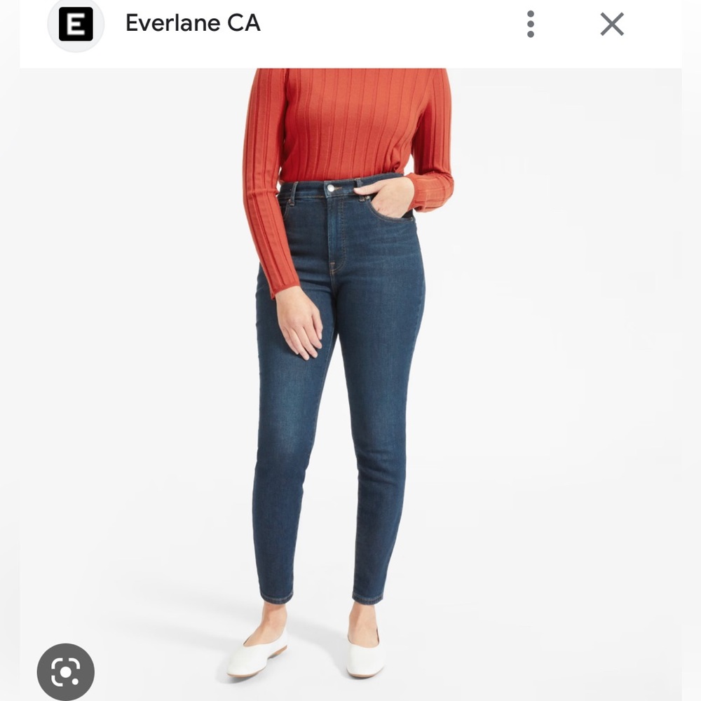 Everlane Highrise skinny ankle jeans